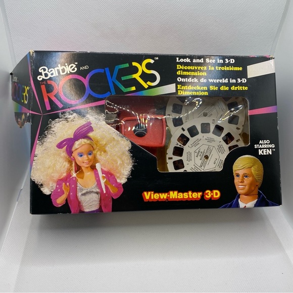 Vintage Other - Vintage 1986 Barbie and The Rockers View-Master 3D Ken 3D Box Set Rare Mattel